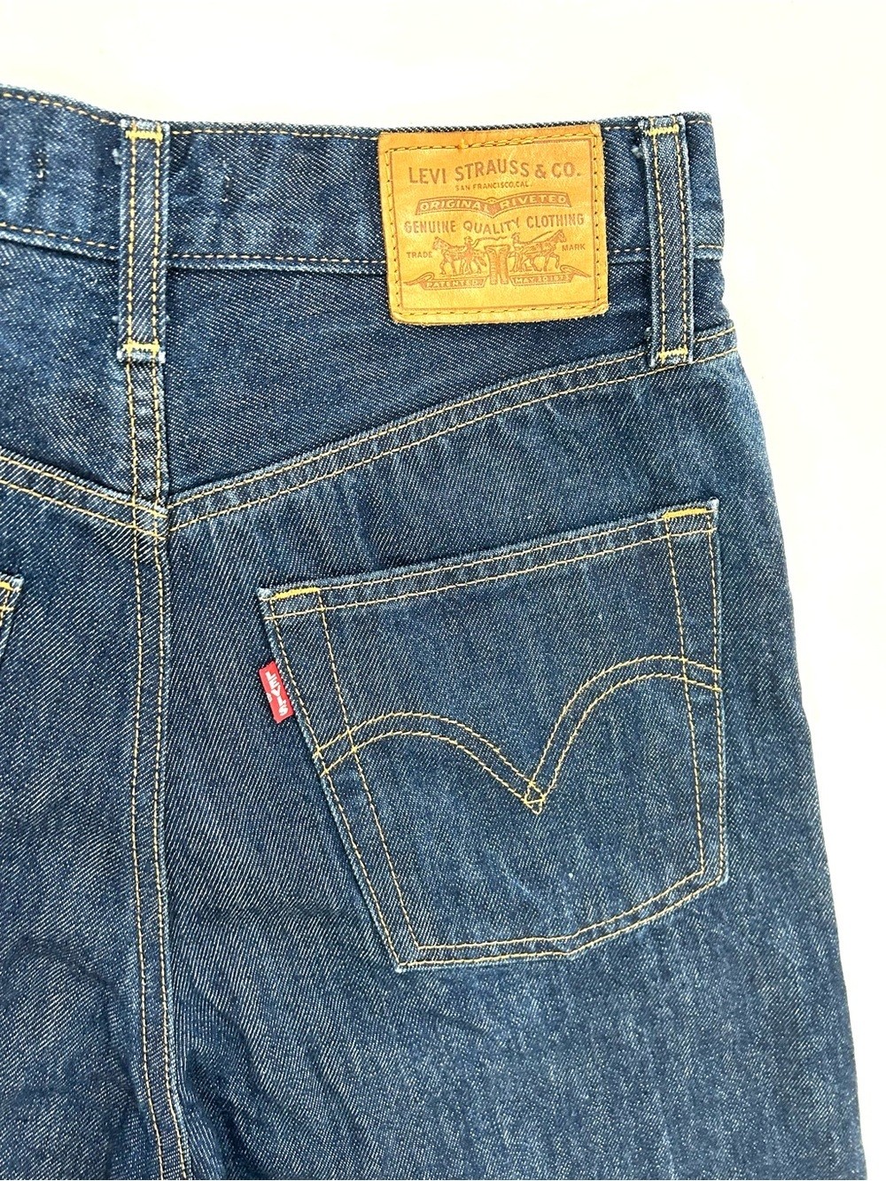 Levi’s Premium Ribcage Wide Leg Jeans High and Mighty W27 L32 Dark Wash
