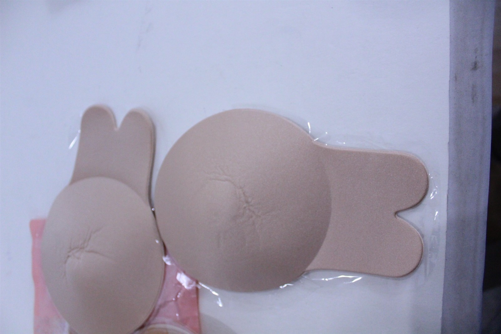 2 Pair Shaped Pasties Re-usable Beige Color D/E Cup XXL