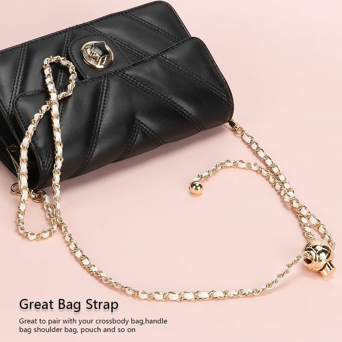120cm Leather Chain Replacement Crossbody Shoulder Purse Handbag Bag Strap