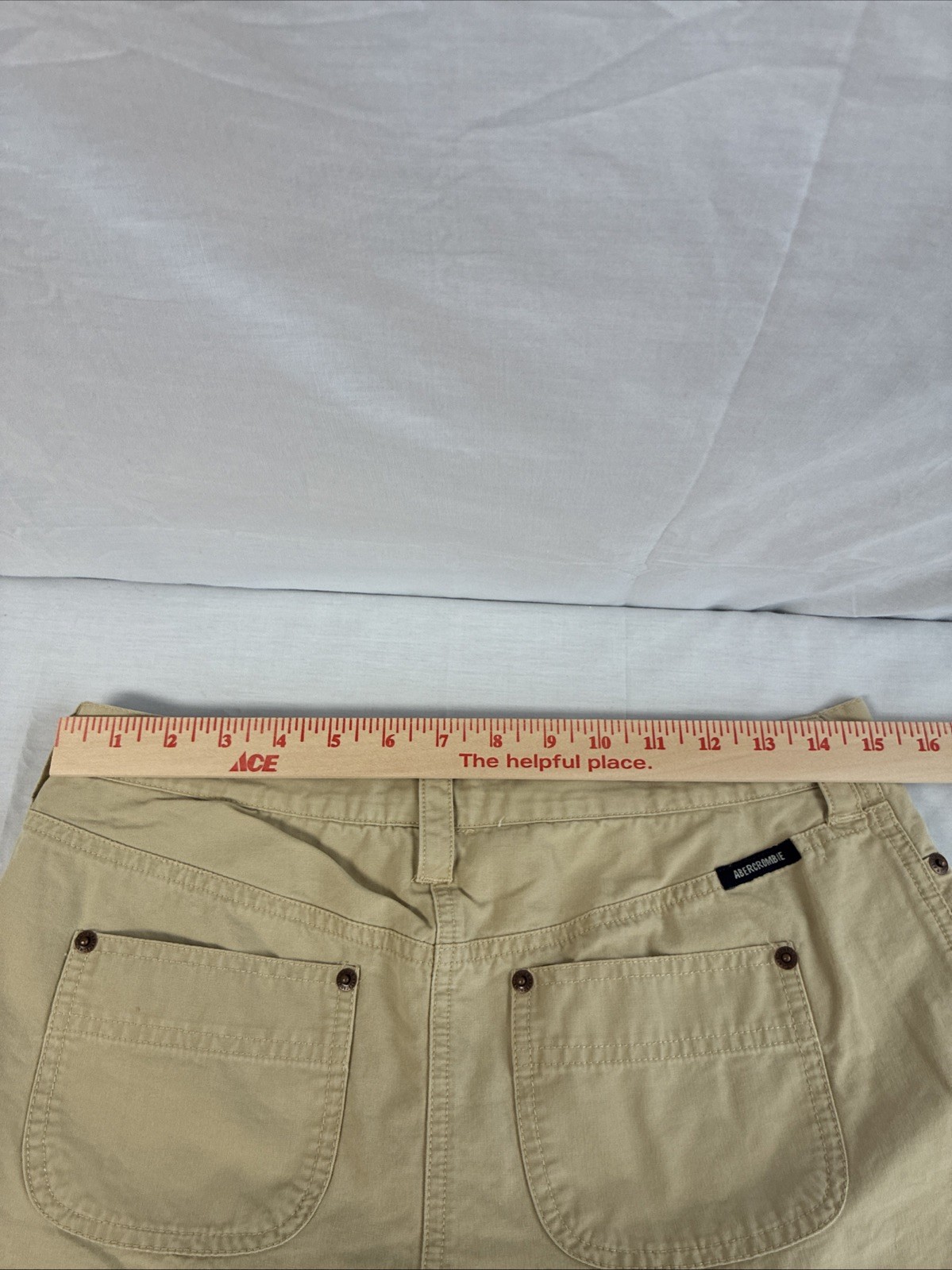 Abercrombie And Fitch – Mini Skirt with Shorts Size 4 – Tan- PRE-OWNED – GOOD