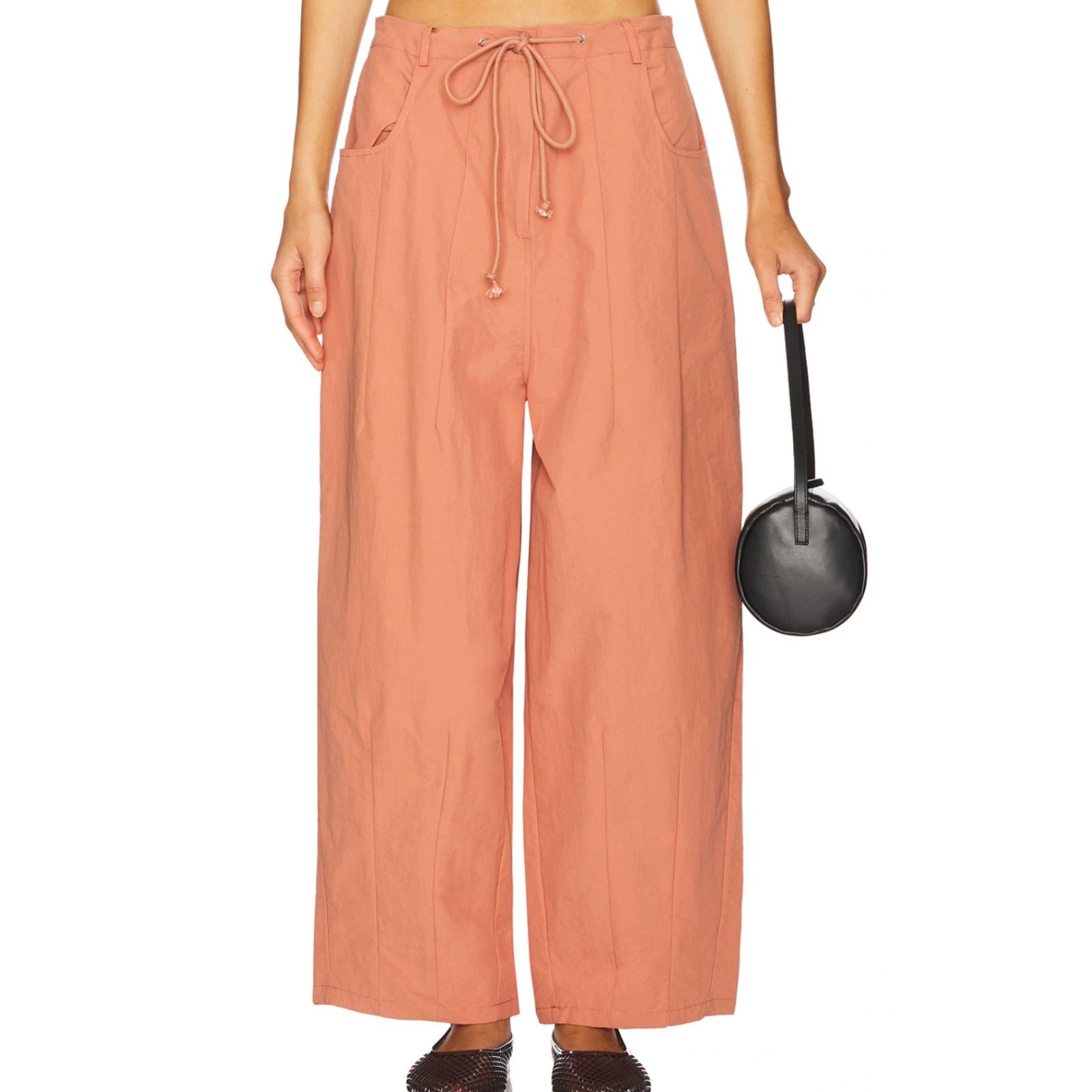 LIONESS Riptide Wide Leg Pant Mocha Mousse Medium NEW NWT