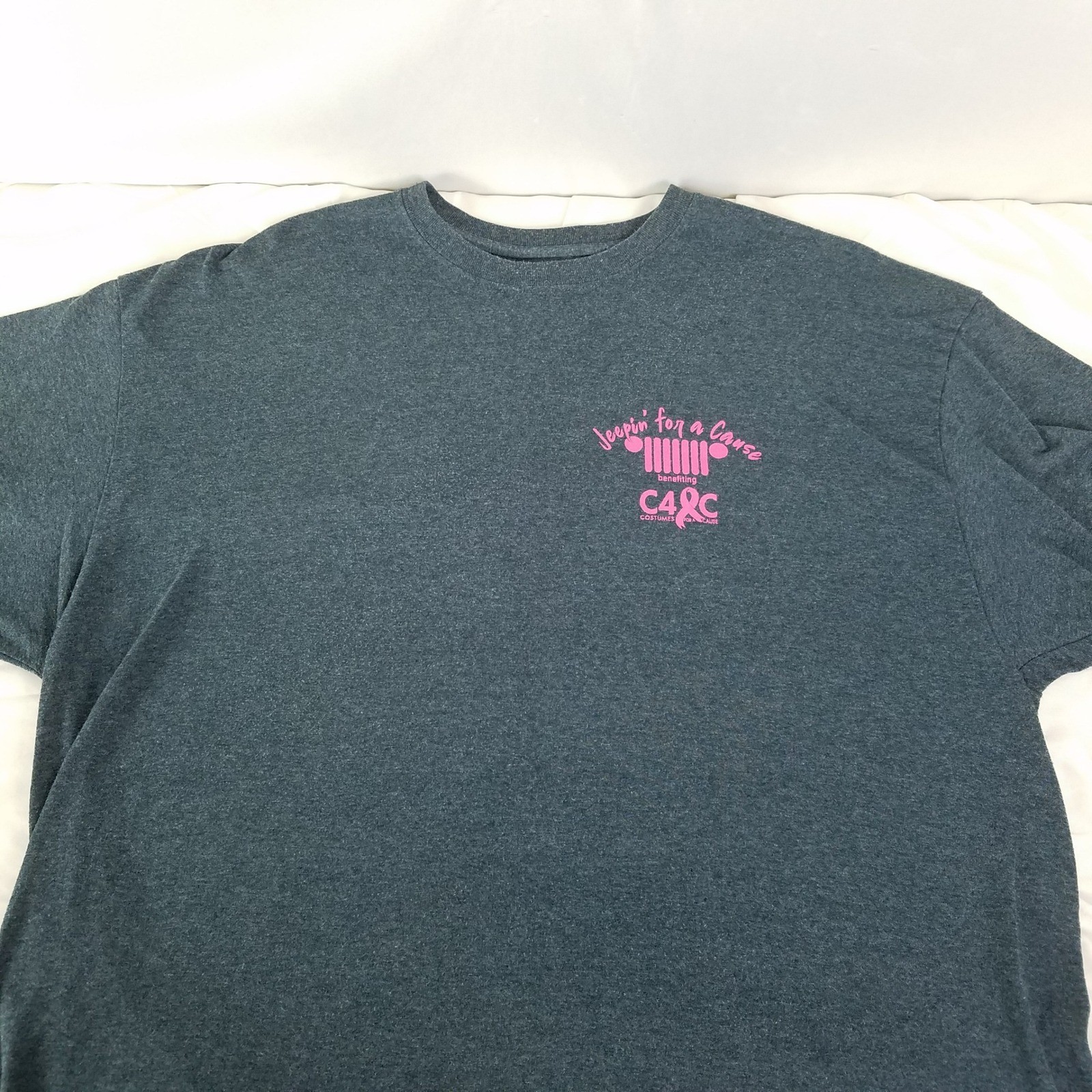 Gildan DryBlend Jeepin for a Cause Breast Cancer Awareness T Shirt 2XL