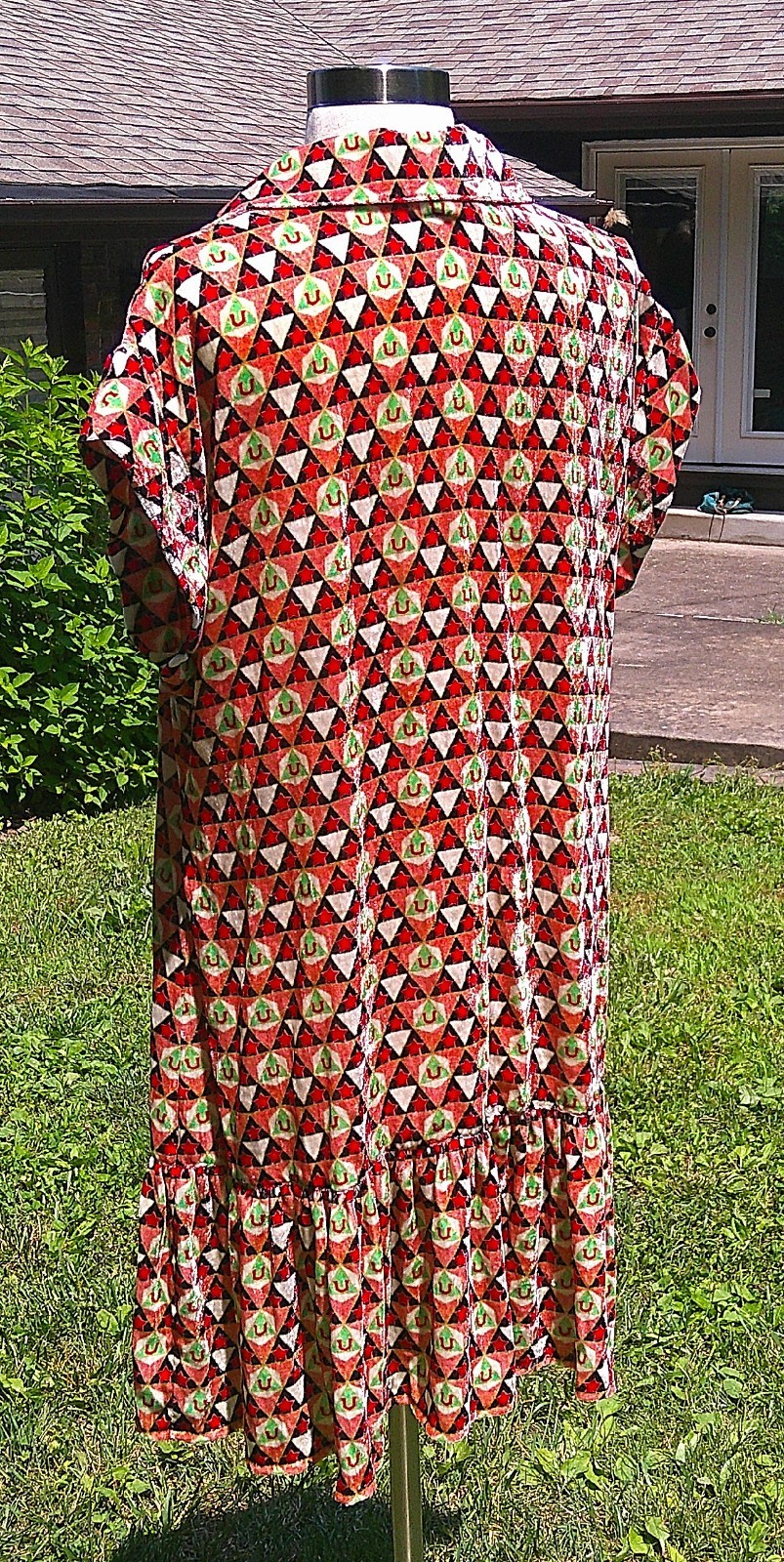 Double D Ranch Velvet Under the Western Stars Button Up Dress NWT Large