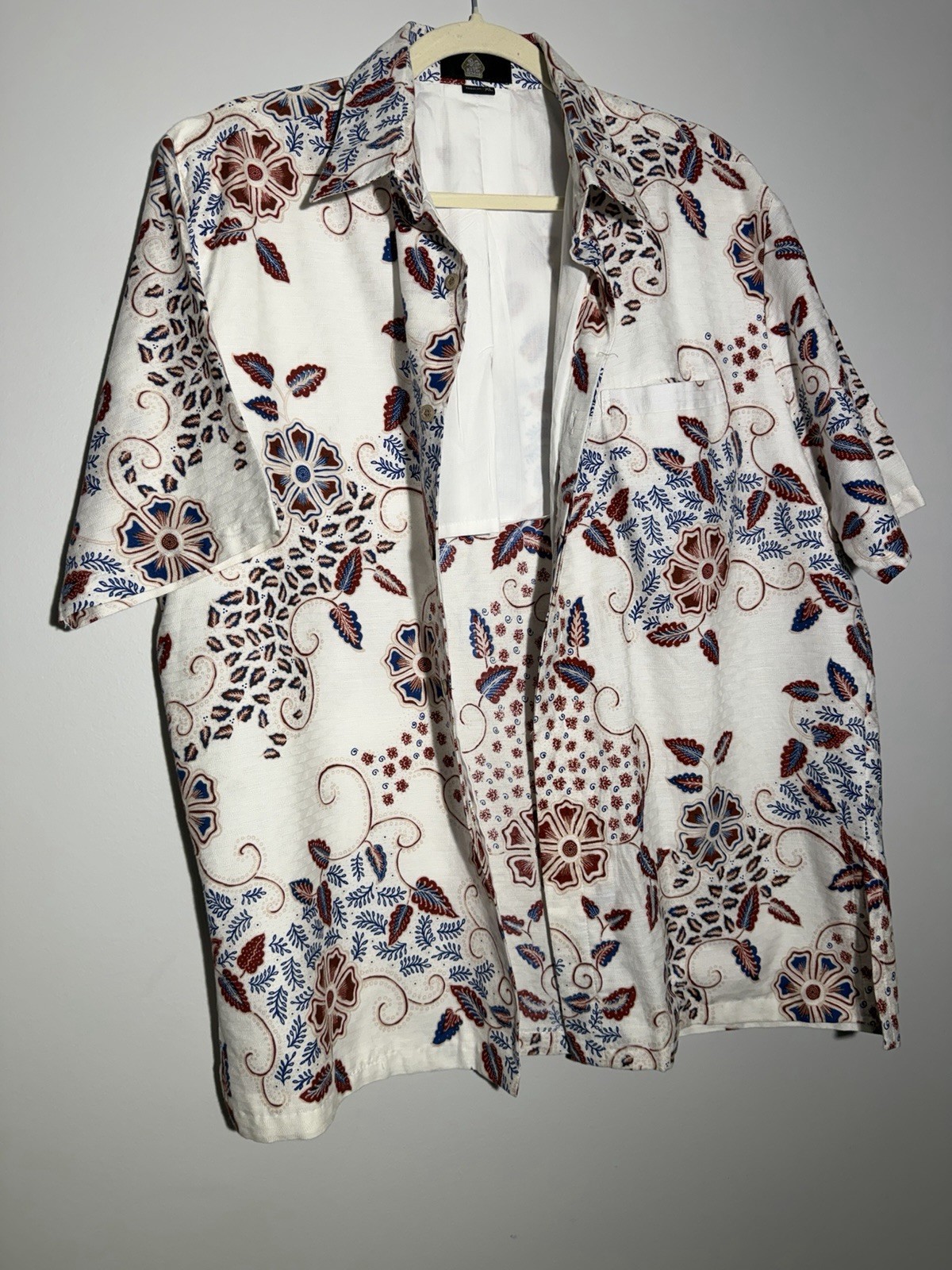 Men’s Batik Semar Shirt Traditional Indonesian Tribal Art