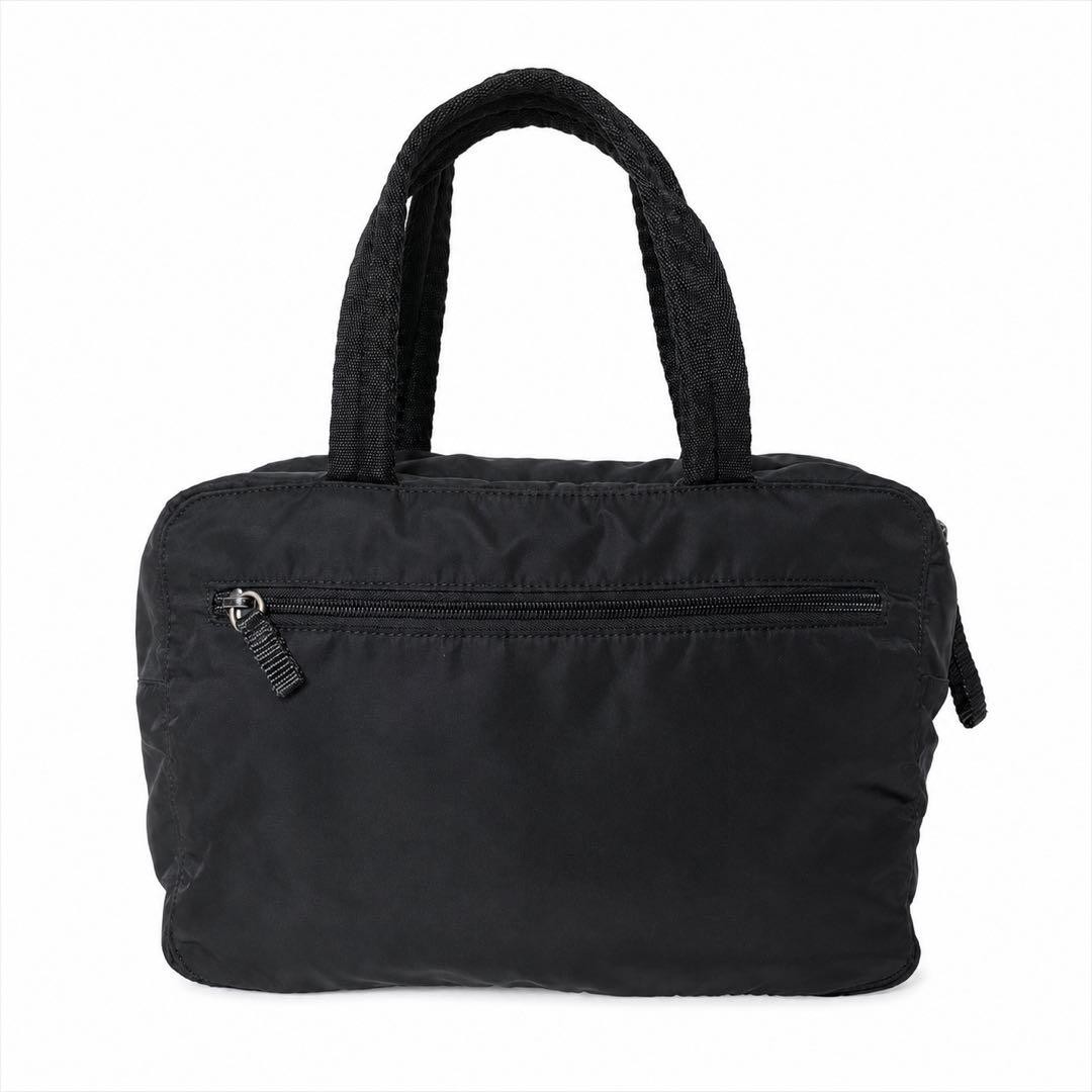 PRADA Nylon Tote Bag Black 13.8×10.6 inch Shoulder A4 Storage Good Condition Aut