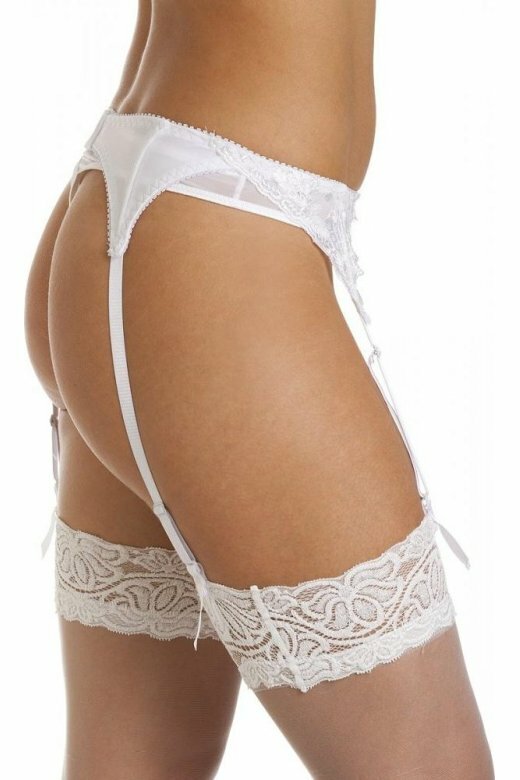Pretty Lace Suspender Belt White/Red/Black. M/L or L/XL. New/Free Post