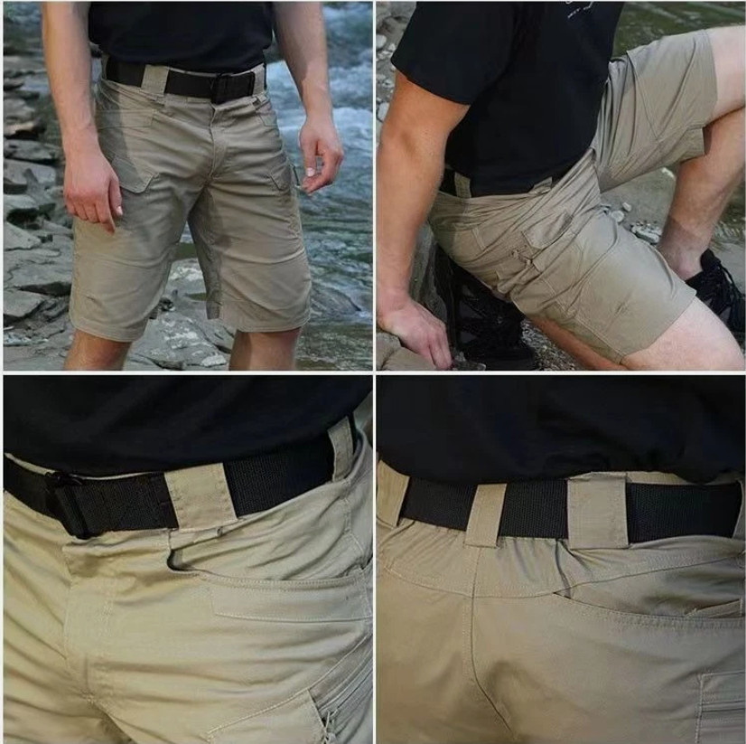 Mens Summer Tactical Shorts Cargo Outdoor Waterproof Hiking Fishing Track Shorts