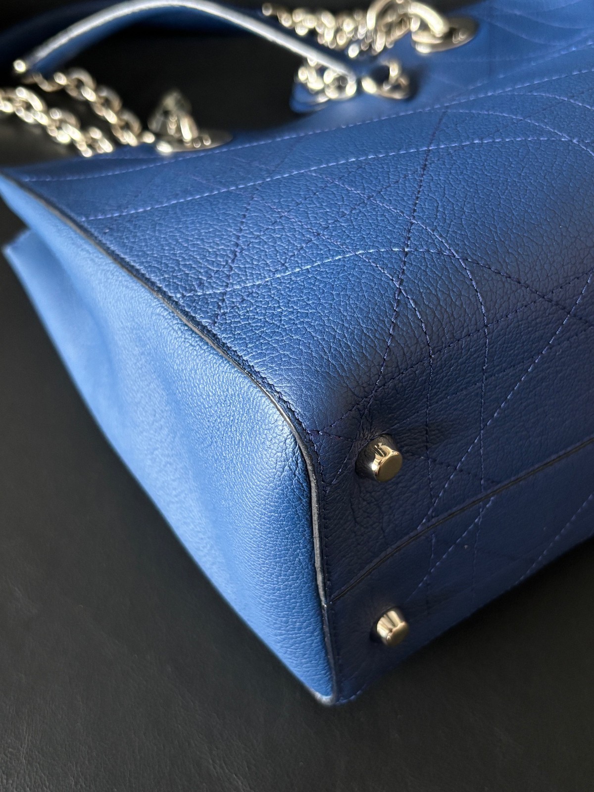 Dior Pre-Owned Authentic Tote Blue Free Tracked Shipping
