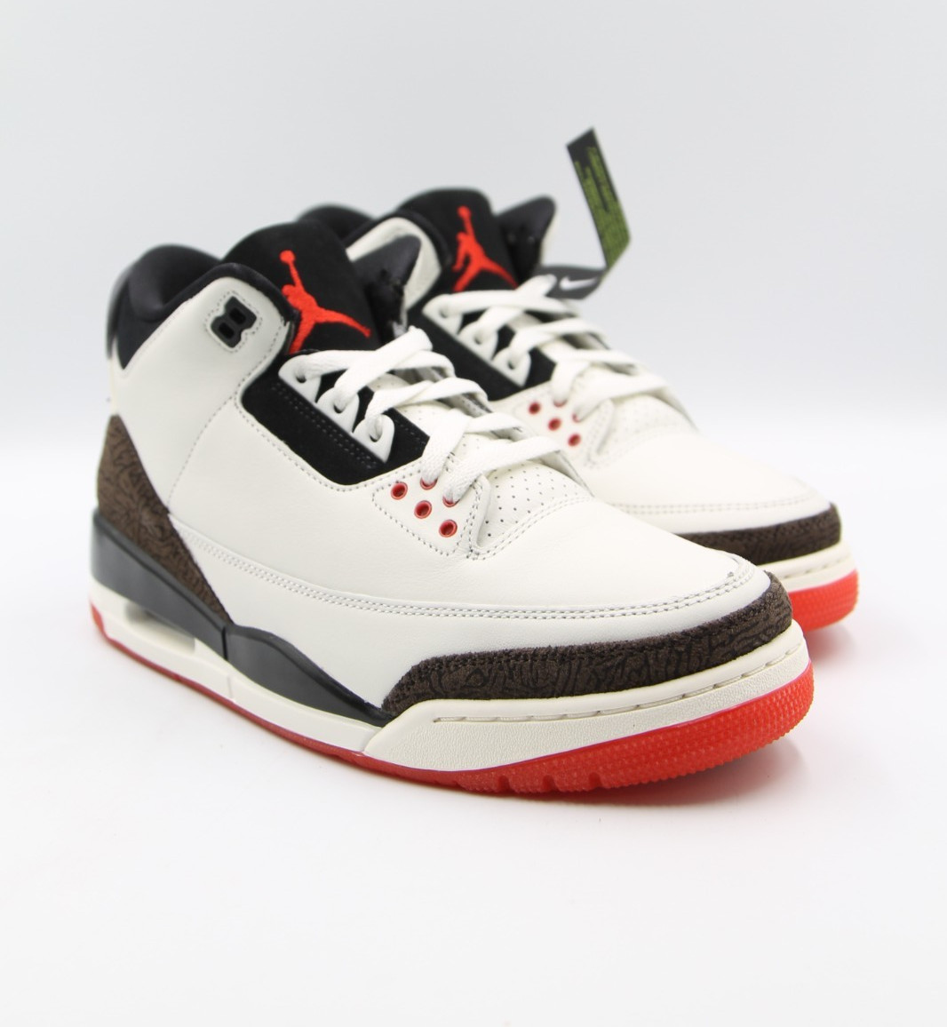 Air Jordan 3 Retro Mens Worlds Best Dad Sail Black Red Sneakers IF4396 103