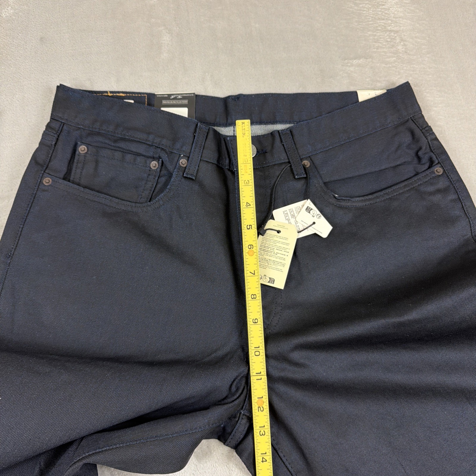 Levi’s Premium 578 Baggy Coated Denim Jeans Men’s Size 34×30 Blue Cotton Y2K