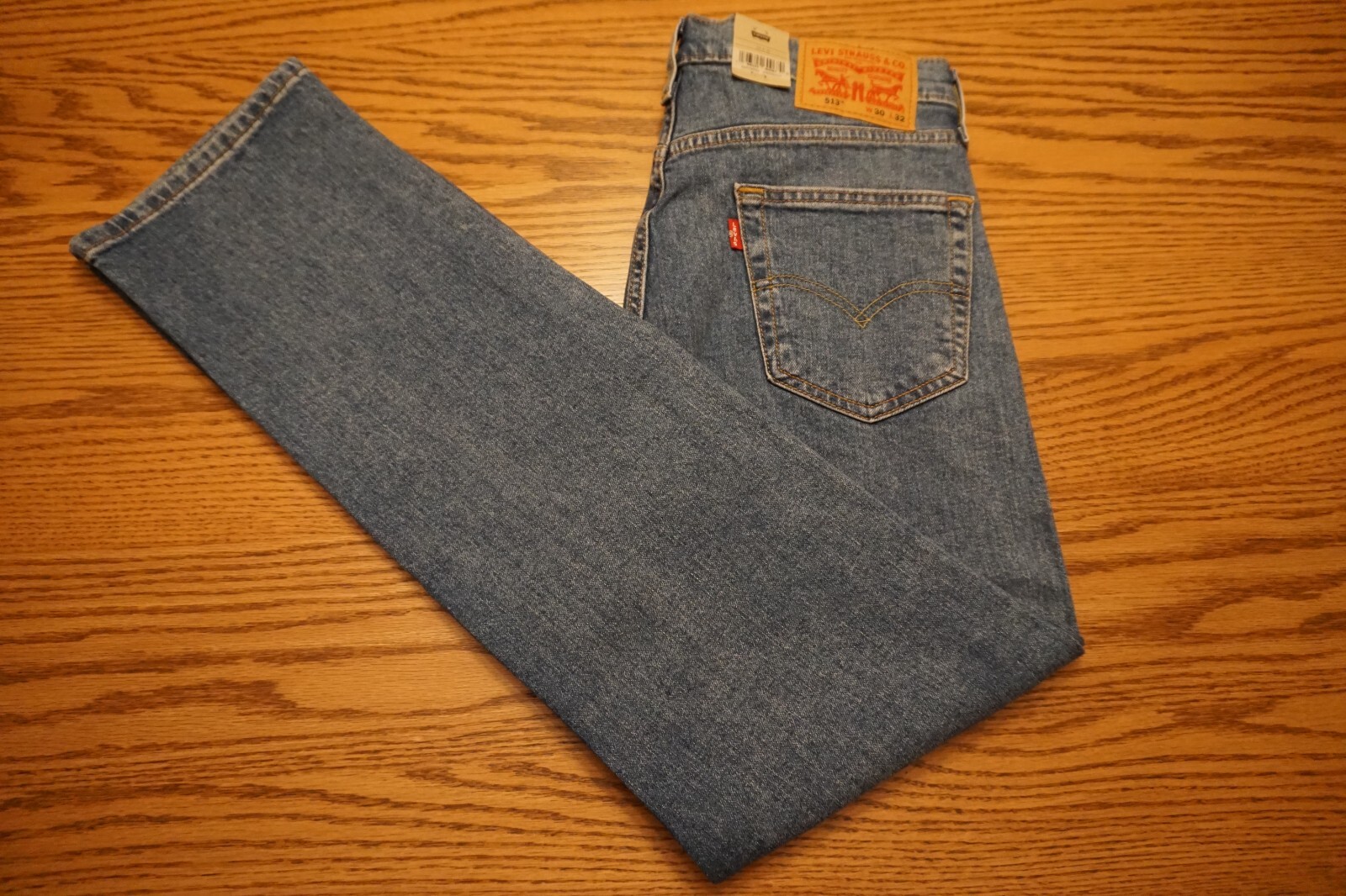 NWT MEN’S LEVI JEANS 513 Size 30 x 32 Slim Straight Below Waist Stretch $59.50