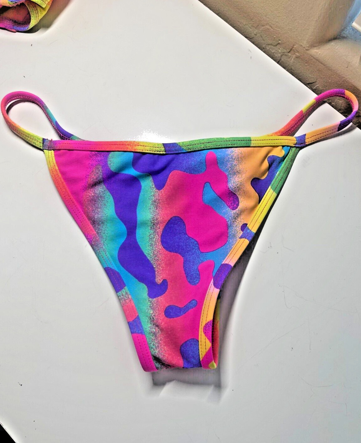 Hot Miami Styles Brazilian Cut Bikini Set Bright Camo M/L