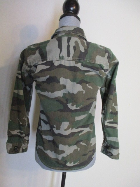 J.Crew FAB Camo Utility Shacket 100% Cotton Button Down Jacket Size 3XS XXXS