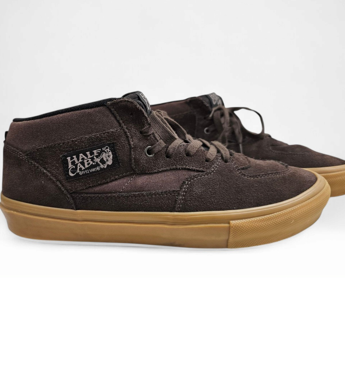 VANS Skate Men Half Cab Brown Gum Suede Low Sneakers 12M