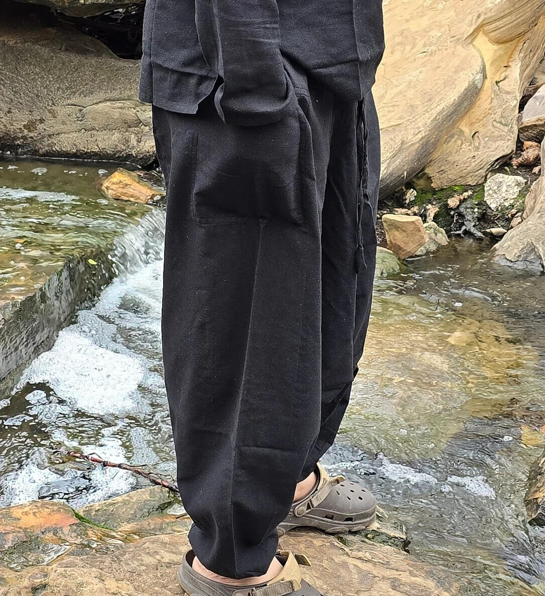 Organically Handmade Natural Stonewashed Hippie Colorful Hemp Harem Unisex pant