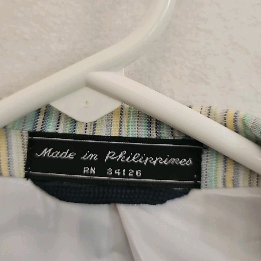 Haspel multicolor Stripe 100% Linen Sport Coat Blazer preppy ladcore. See Pics