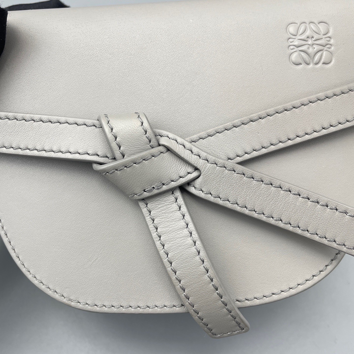 Loewe Pre-Owned Authentic Saddle Bag Grey 20*11*9cm Free Tracked Shipping