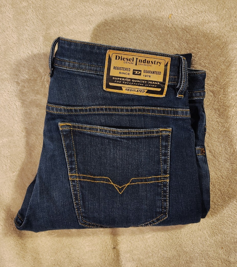 Diesel THOMMER-R Men’s W34 L31 RM065 Slim Fit Blue Stretch Flex Denim Jeans Dark