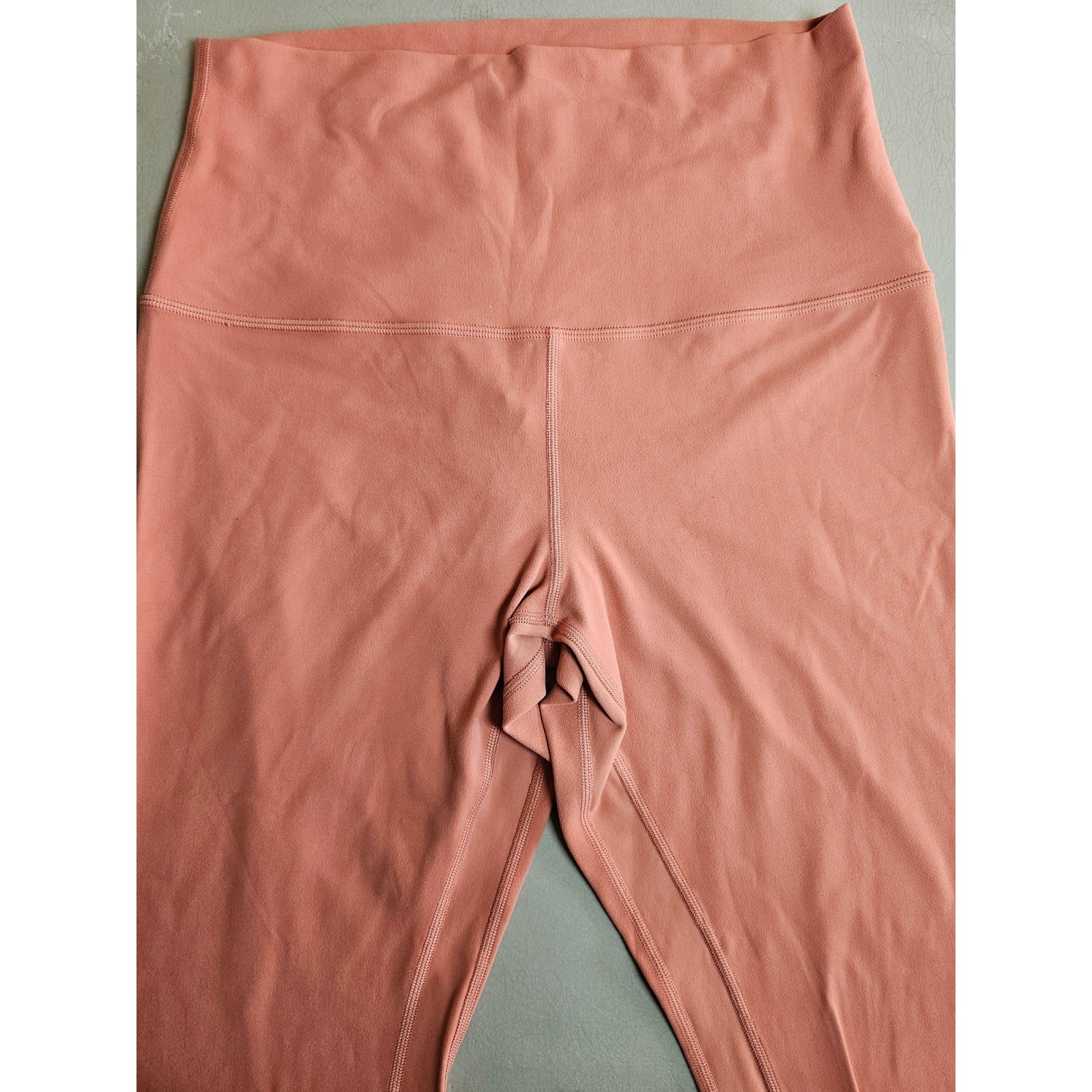 Lululemon Align High Rise Leggings 28 Inseam Terracotta Pink Orange Womens 10