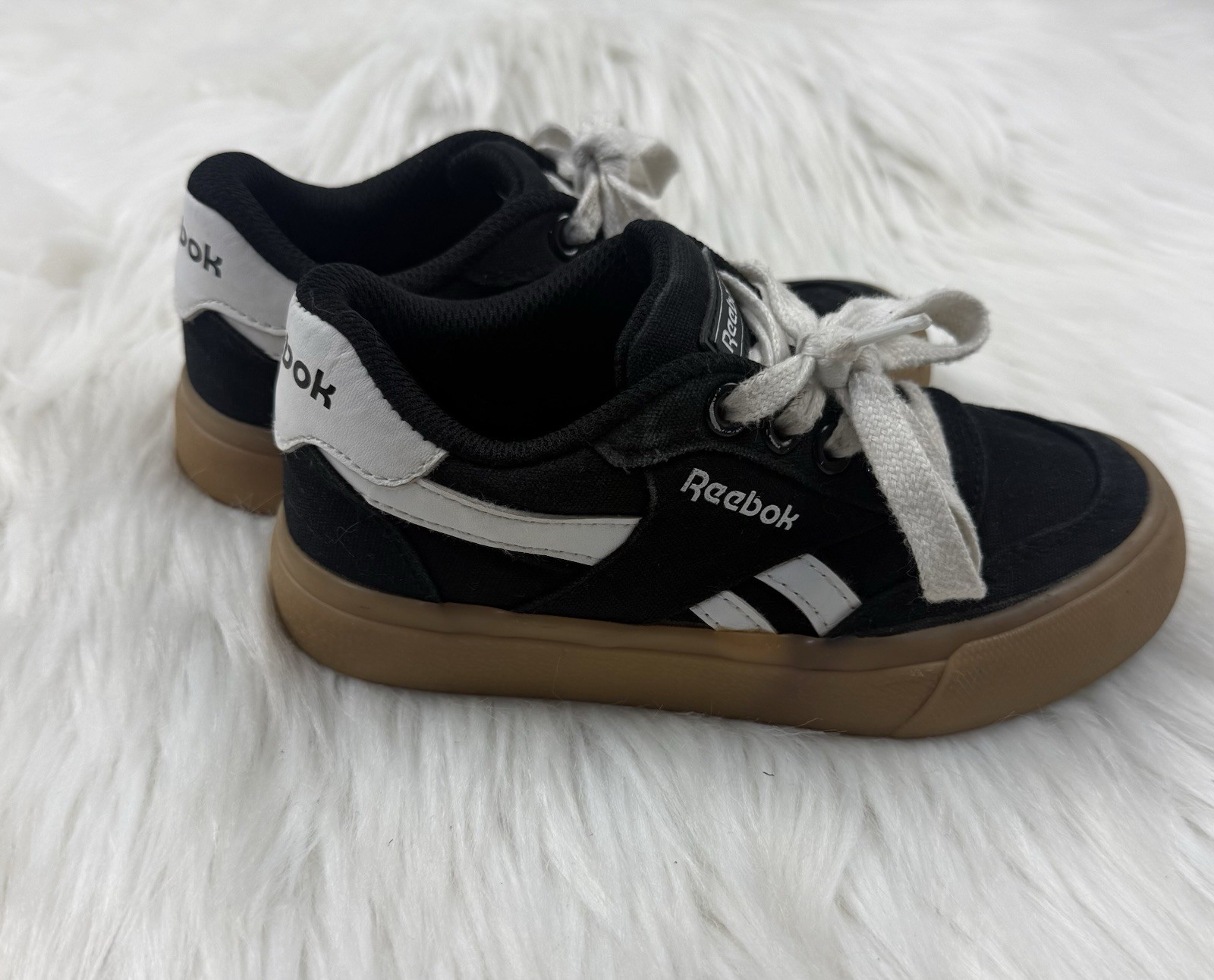 Reebok Royal Complete CLN 2 Kids Shoes Black White Gum Size 11K Casual Sneakers