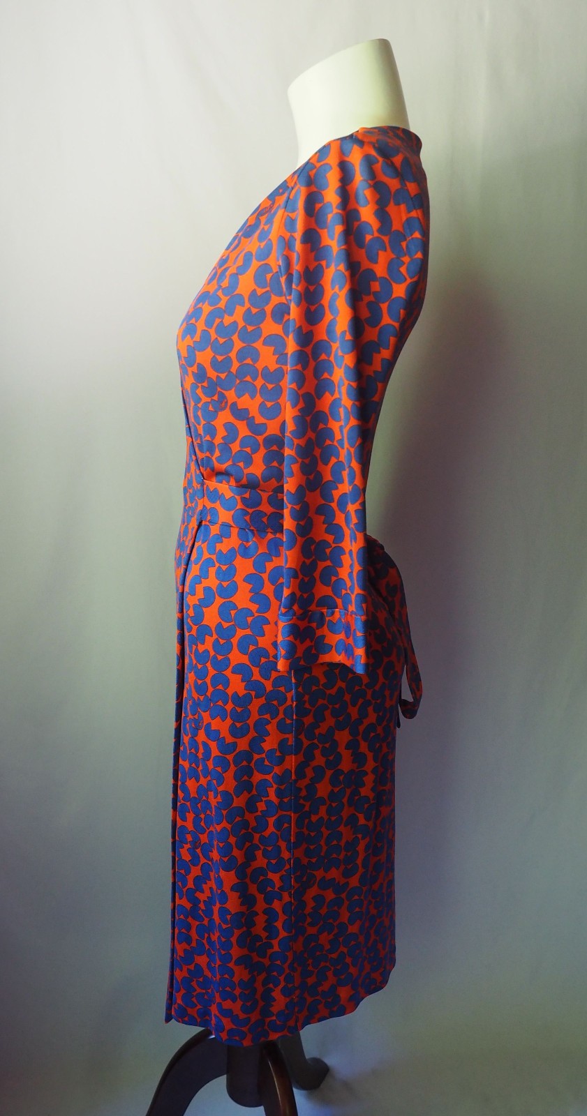 Diane Von Furstenberg New Julian Two Wrap Dress Silk Jersey Knit Geo Print 0