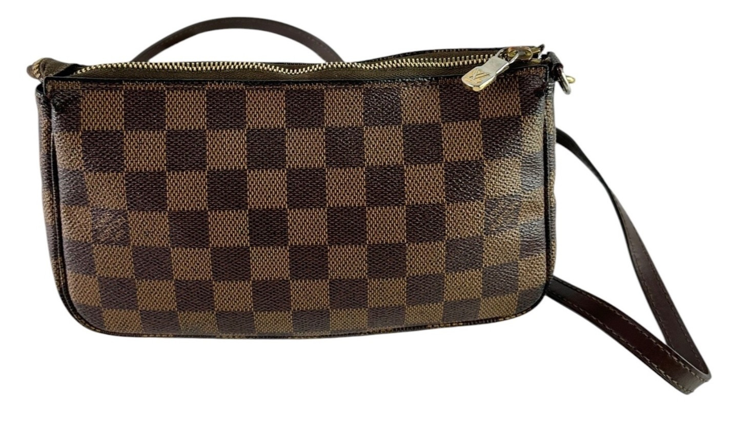 Vintage LOUIS VUITTON Damier Ebene Pochette Accessoires Shoulder Bag Crossbody