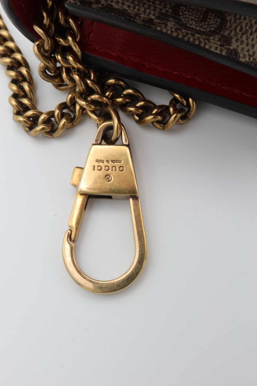 Gucci GG Supreme Monogram Mini Cherry Chain Bag