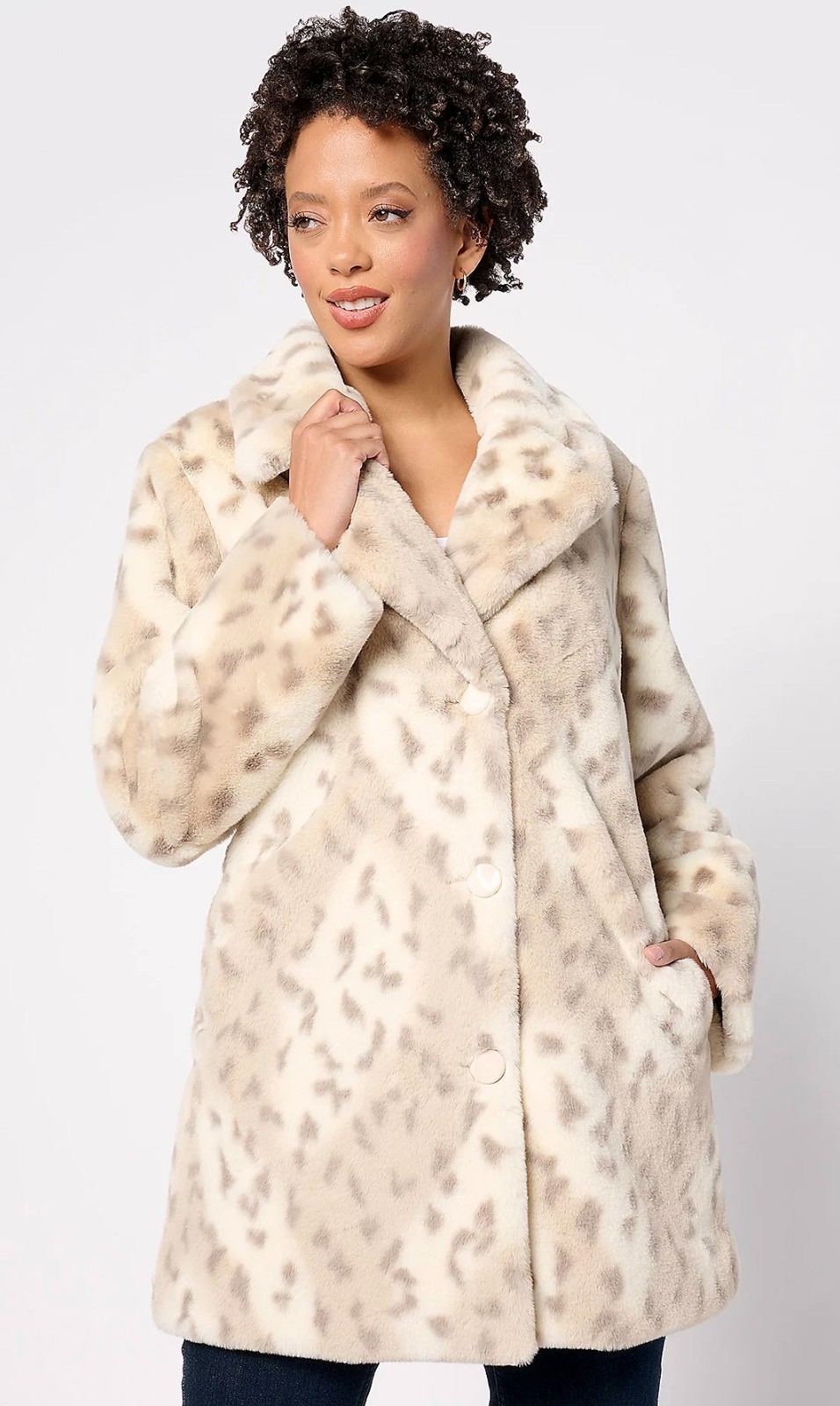 NWT Dennis Basso QVC 30th Anniversary Lynx Faux Fur Coat, Size 4X, Rertail $175