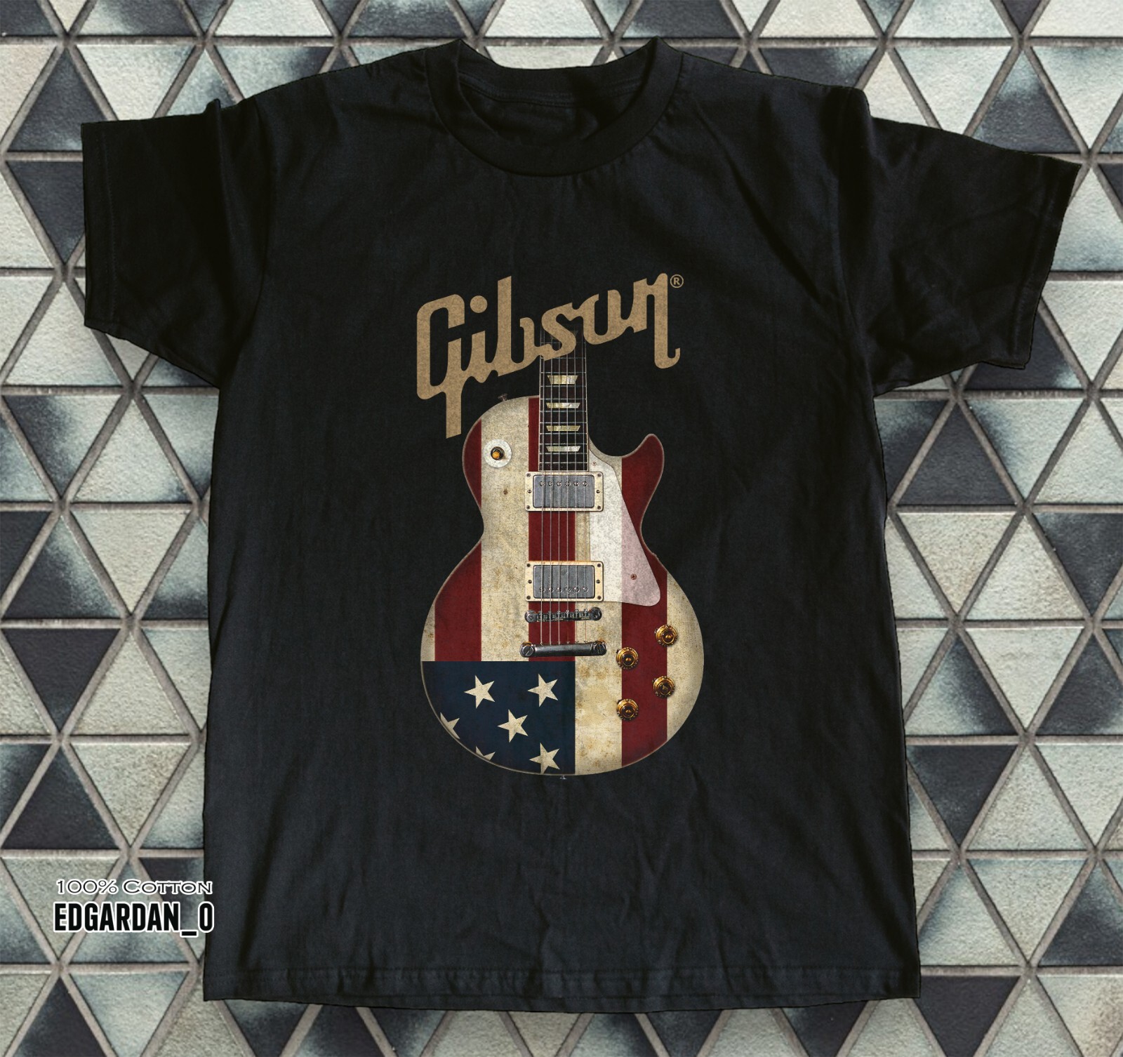 Gibson Shirt American Flag Unisex T-shirt S-5XL Free Shipping