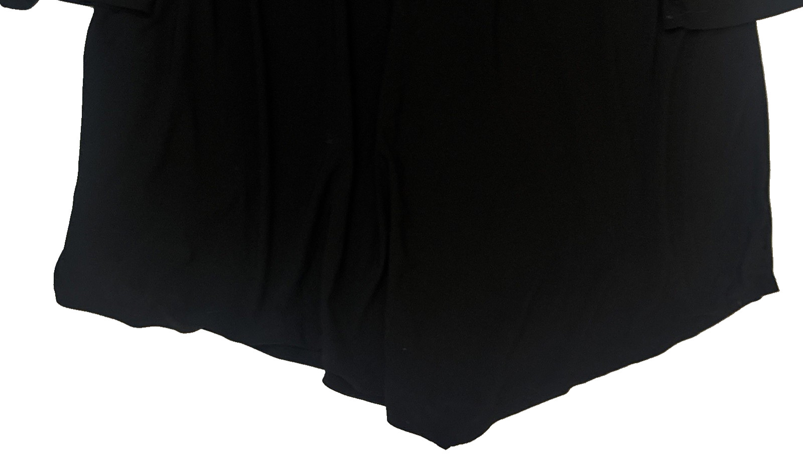Baldini Womens Black Beaded Neckline 3/4 Sleeve Top Plus Size 3X