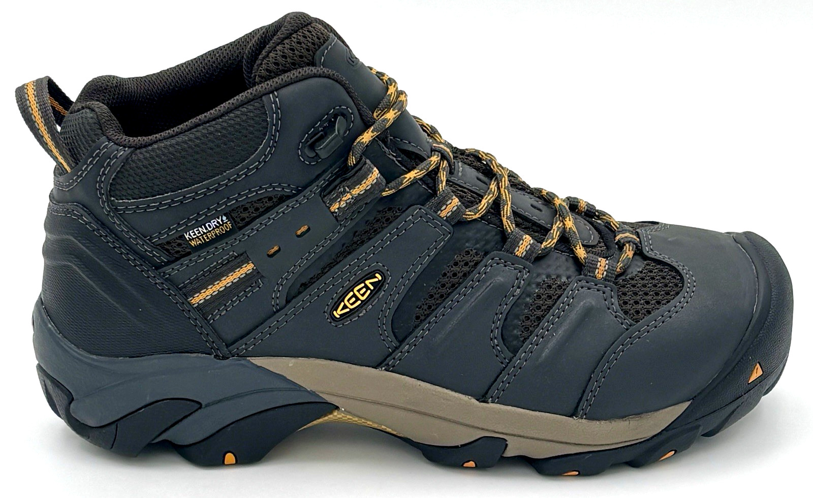 KEEN Utility Men’s Lansing Mid Steel Toe Waterproof Work Boots 1018079