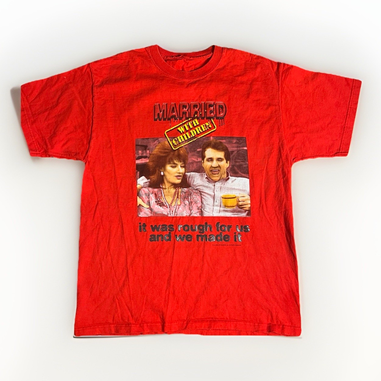 Nostalgic TV Show Vintage Married with Children Unisex T-Shirt Red Al Bundy