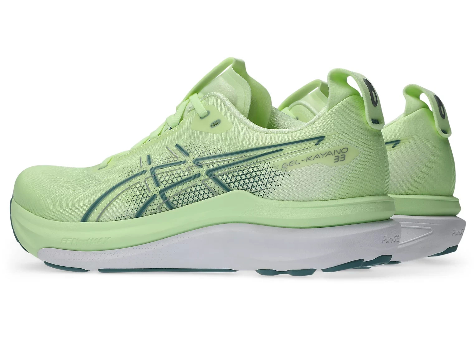 ASICS GEL-KAYANO 33 1011C167 750 Illuminate Yellow White Running Shoes