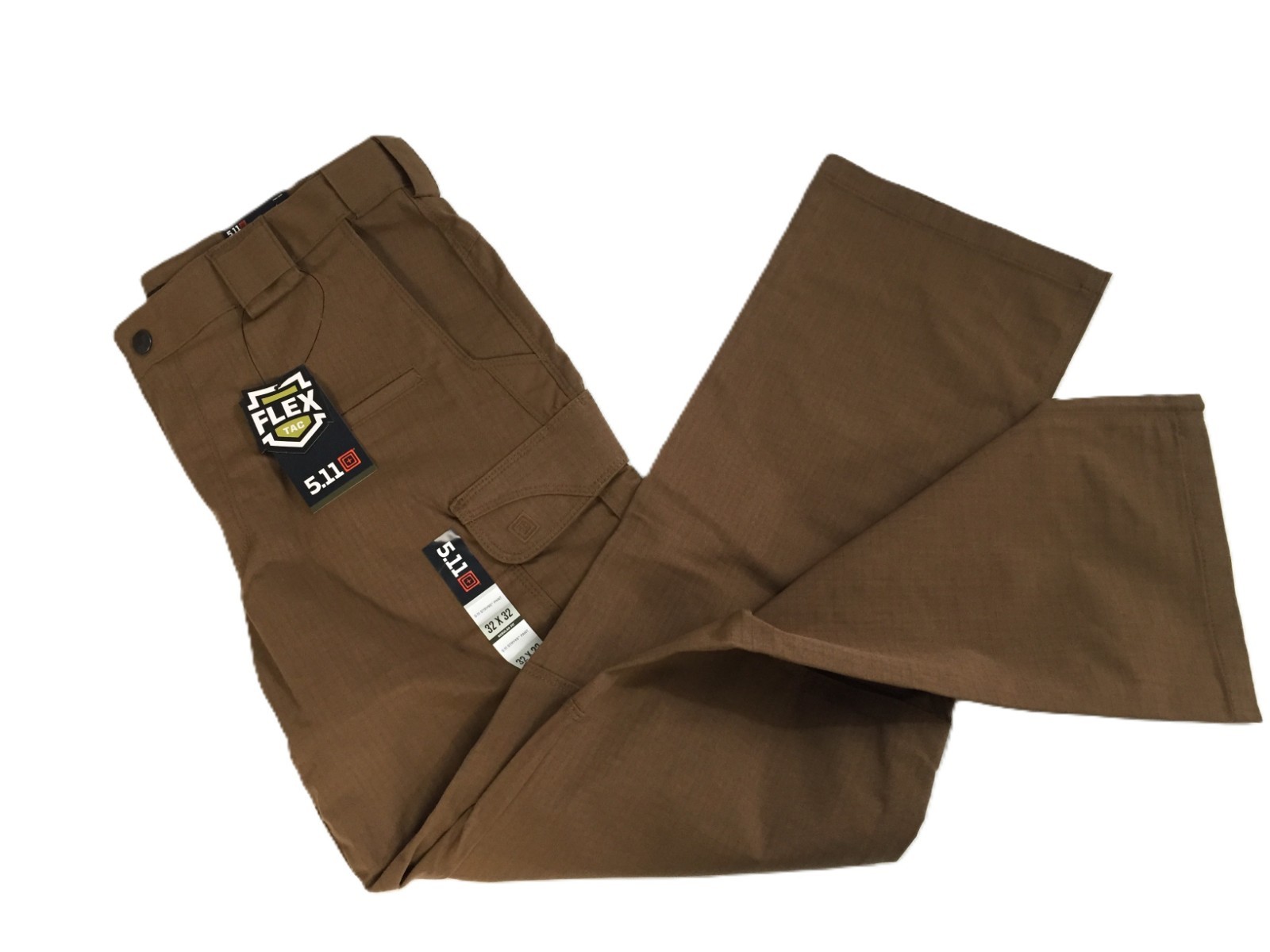 5.11 Tactical Stryke Pant Mens Battle Brown Flex-Tac Ripstop Cargo 74369