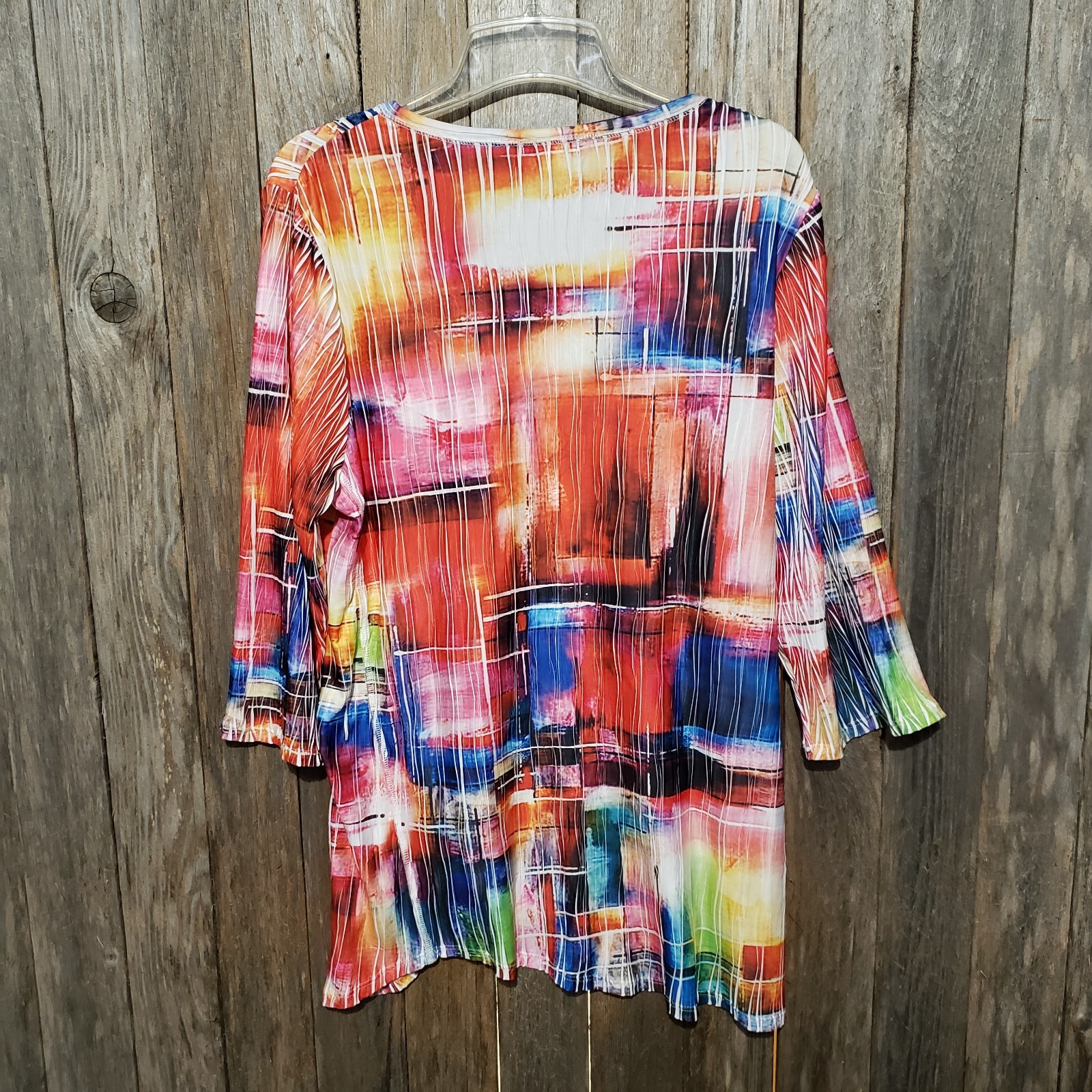 Lemon Grass L Tunic Top Womens Boho Indie Artsy Hippie Psychedelic Dopamine