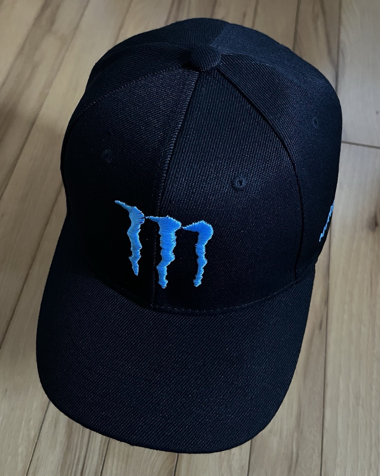 Monster Energy Drink Black/Aqua Baseball Cap. ***A cost-effective hat & gift!