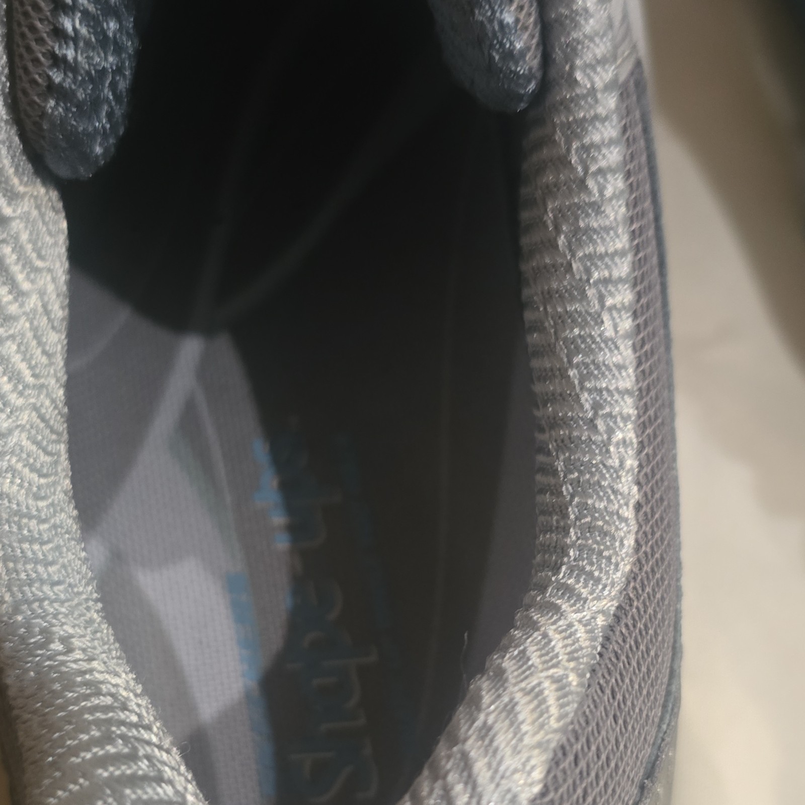 SKECHERS Shape-ups XF Extended Fitness Toning Cushioned Silver Blue Sneakers