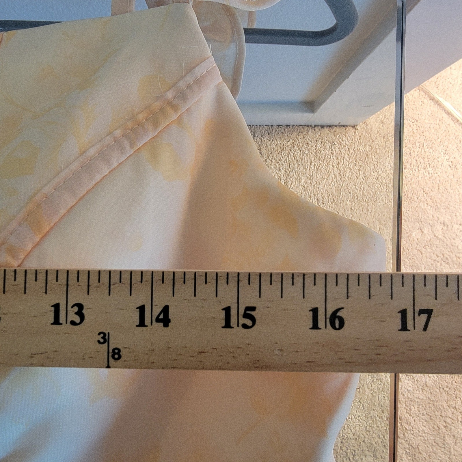 Ao Yan Butter Yellow Tiered Ruffled Maxi Formal Dress Prom Gown NWT Size S