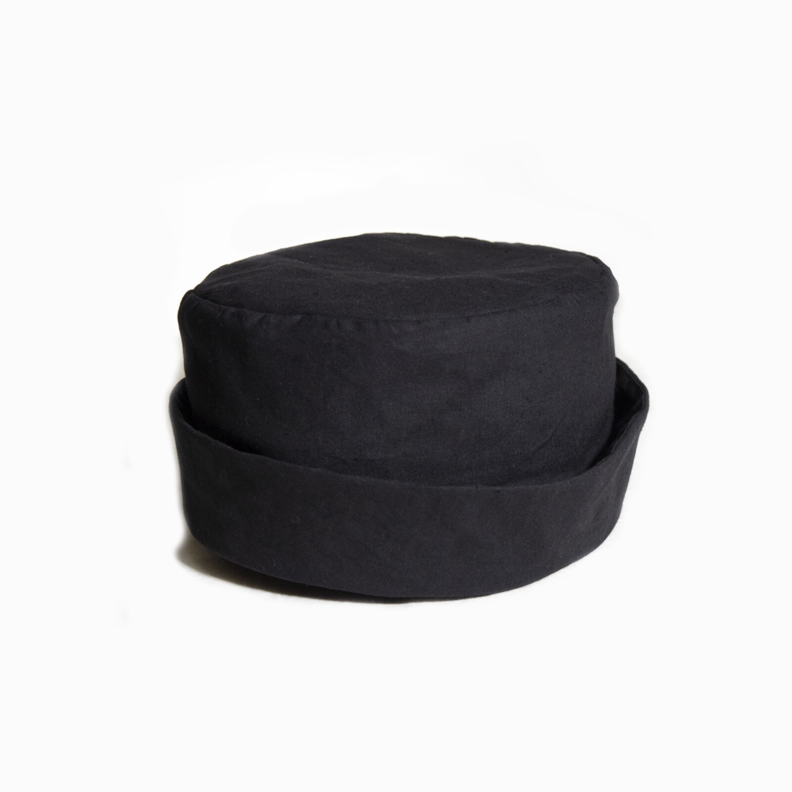 order made black cotton brimless cap with lining all the sizes are available