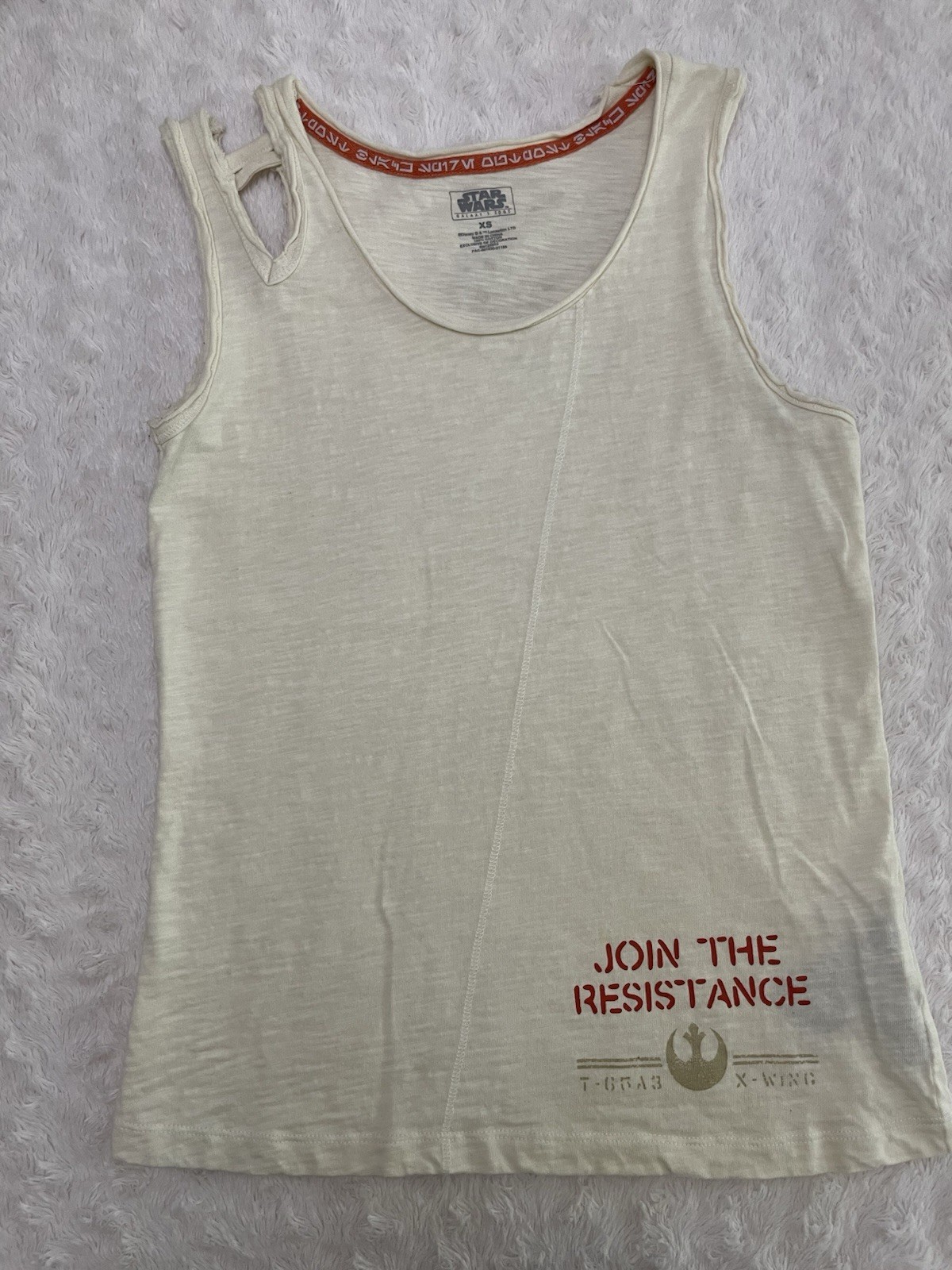 Star Wars: Galaxy’s Edge Beige Cotton Scoop Neck Sleeveless Tank Top XS