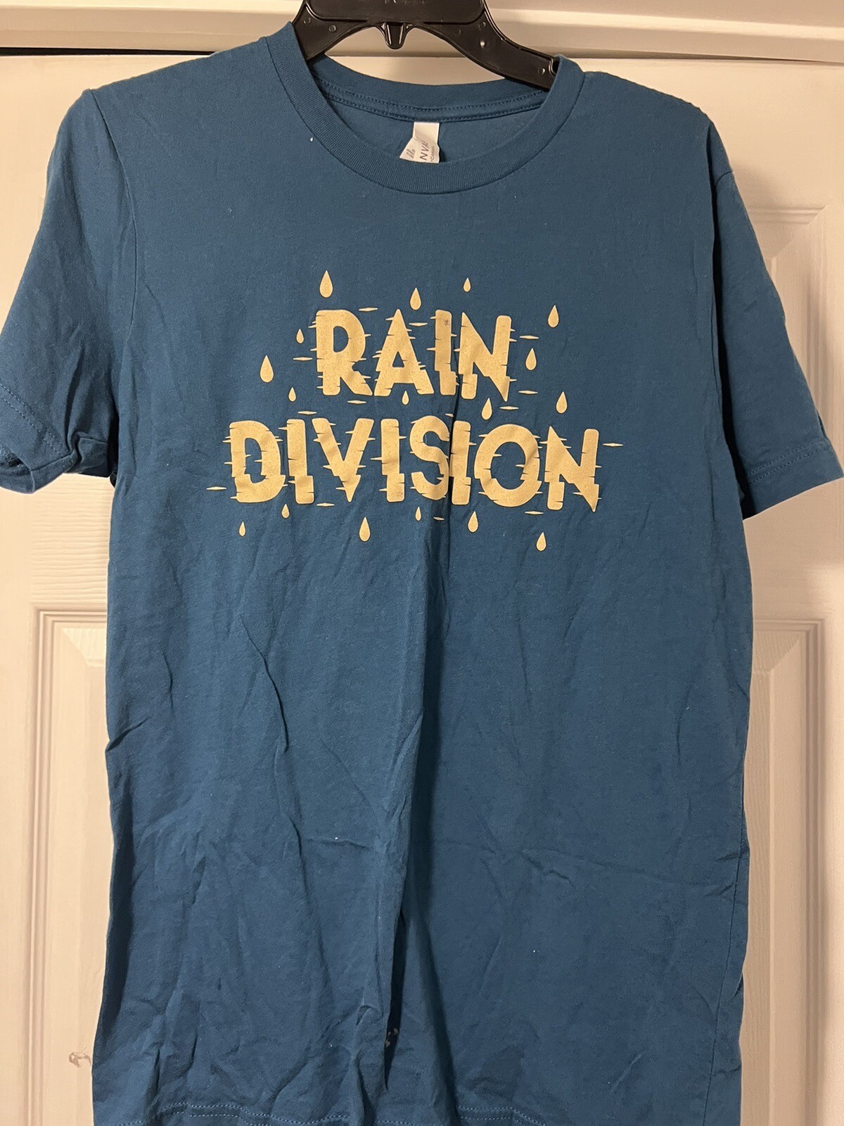 Rain Division Blue Beige Bella+ Canvas Unisex T Shirt Short-Sleeve Cotton Medium