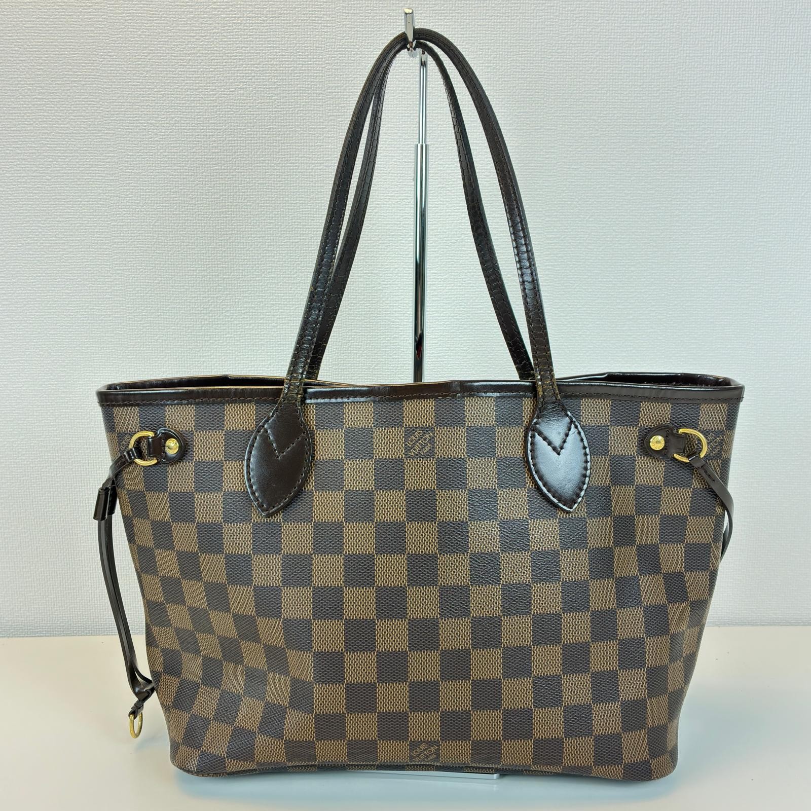 LOUIS VUITTON Never full PM Tote Bag N51109 Damier canvas Brown