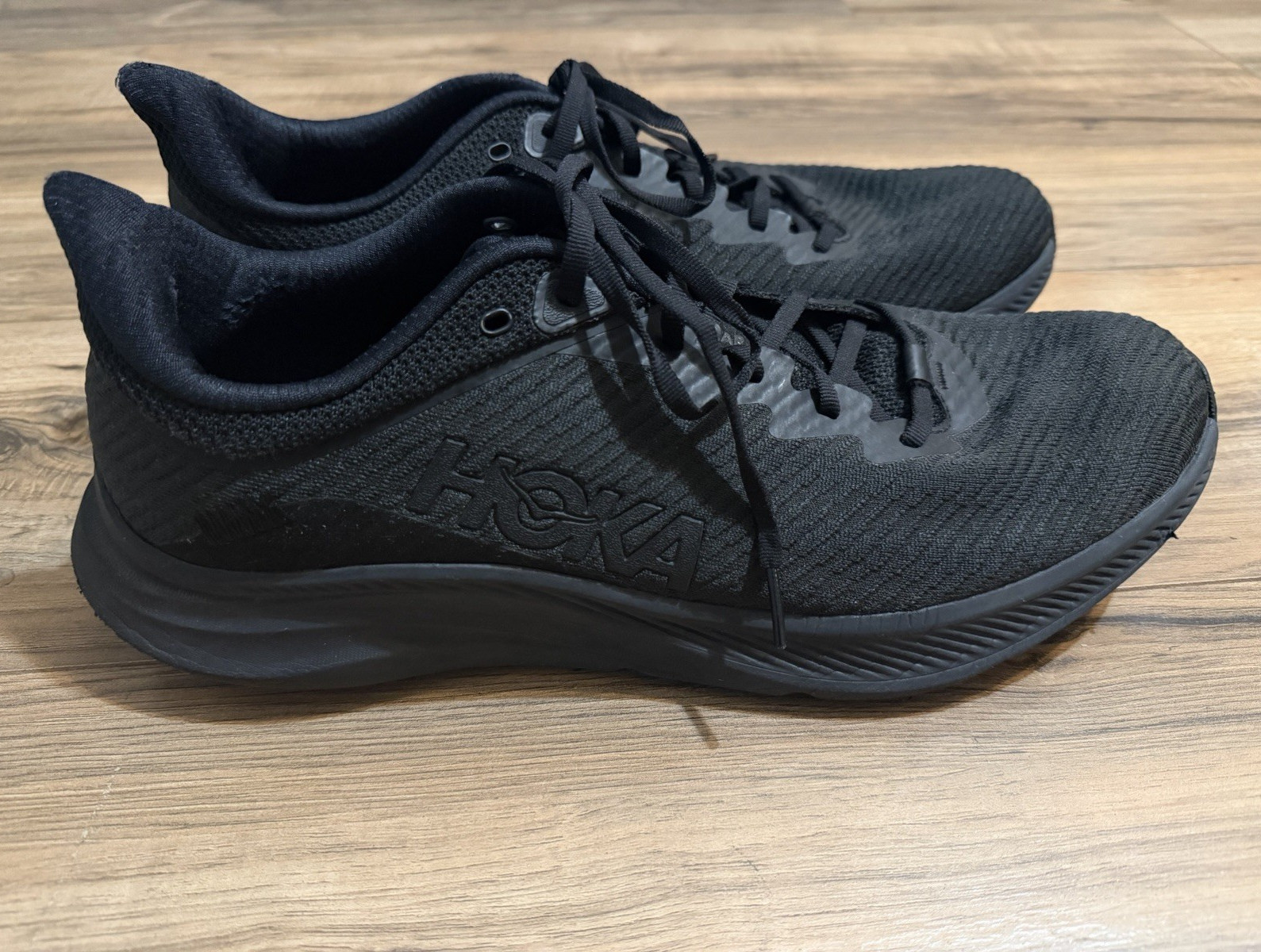 HOKA ONE ONE Solimar Men’s Black Lace-Up Low Top Athletic Sneaker 1123074