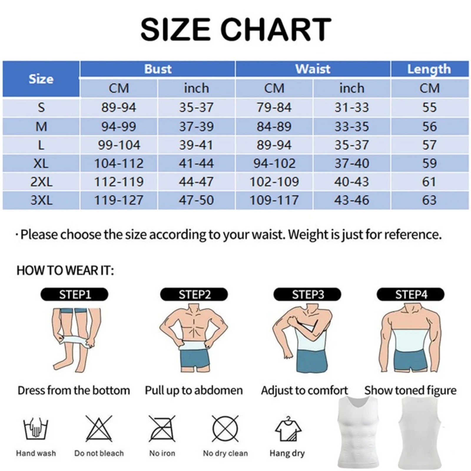 Mens Slimming Body Shaper Vest Moobs Chest Compression T-Shirt Tank Top Fitness