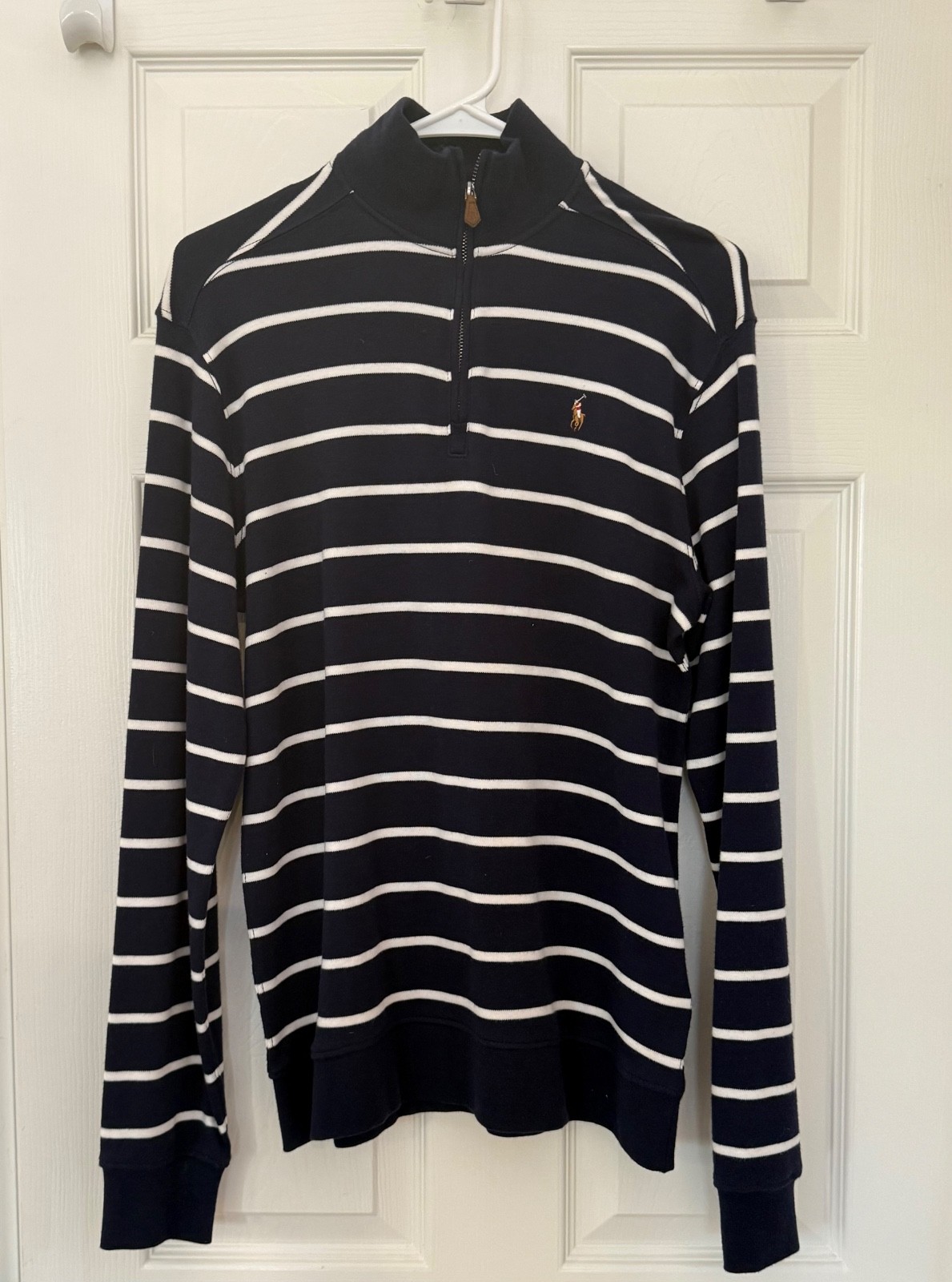 LOT of Boys Ralph Lauren Polo Oxford Shirt (16) & 1/4 Zip Sweater (18-20) EUC