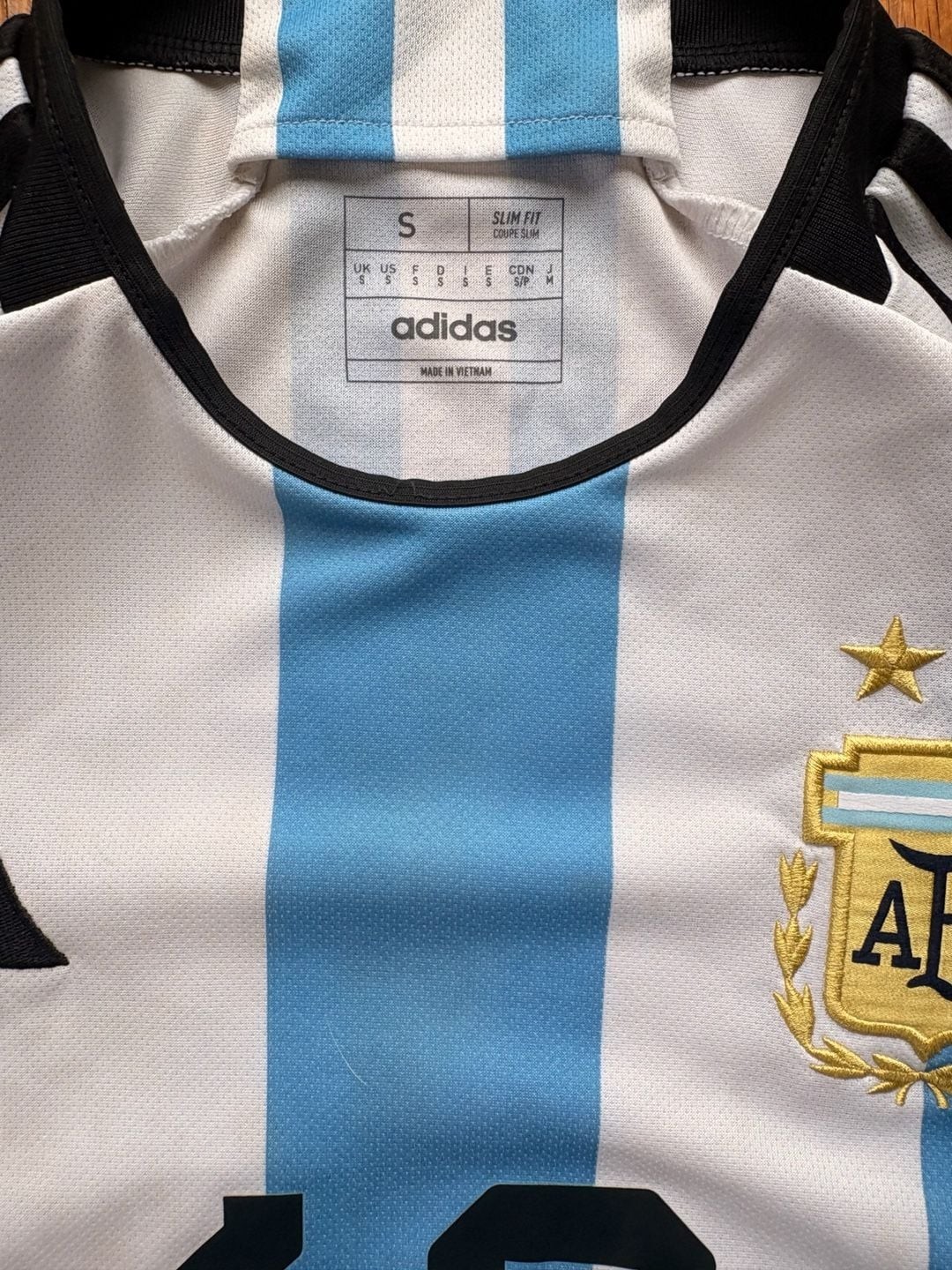 Adidas Argentina 2022 World Cup Home Jersey #10 Messi