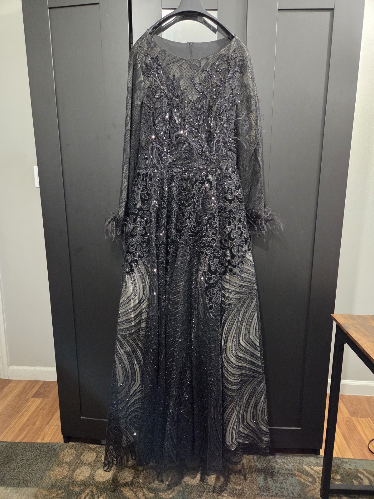 Custom Made Dress – Black – Long Sleeve