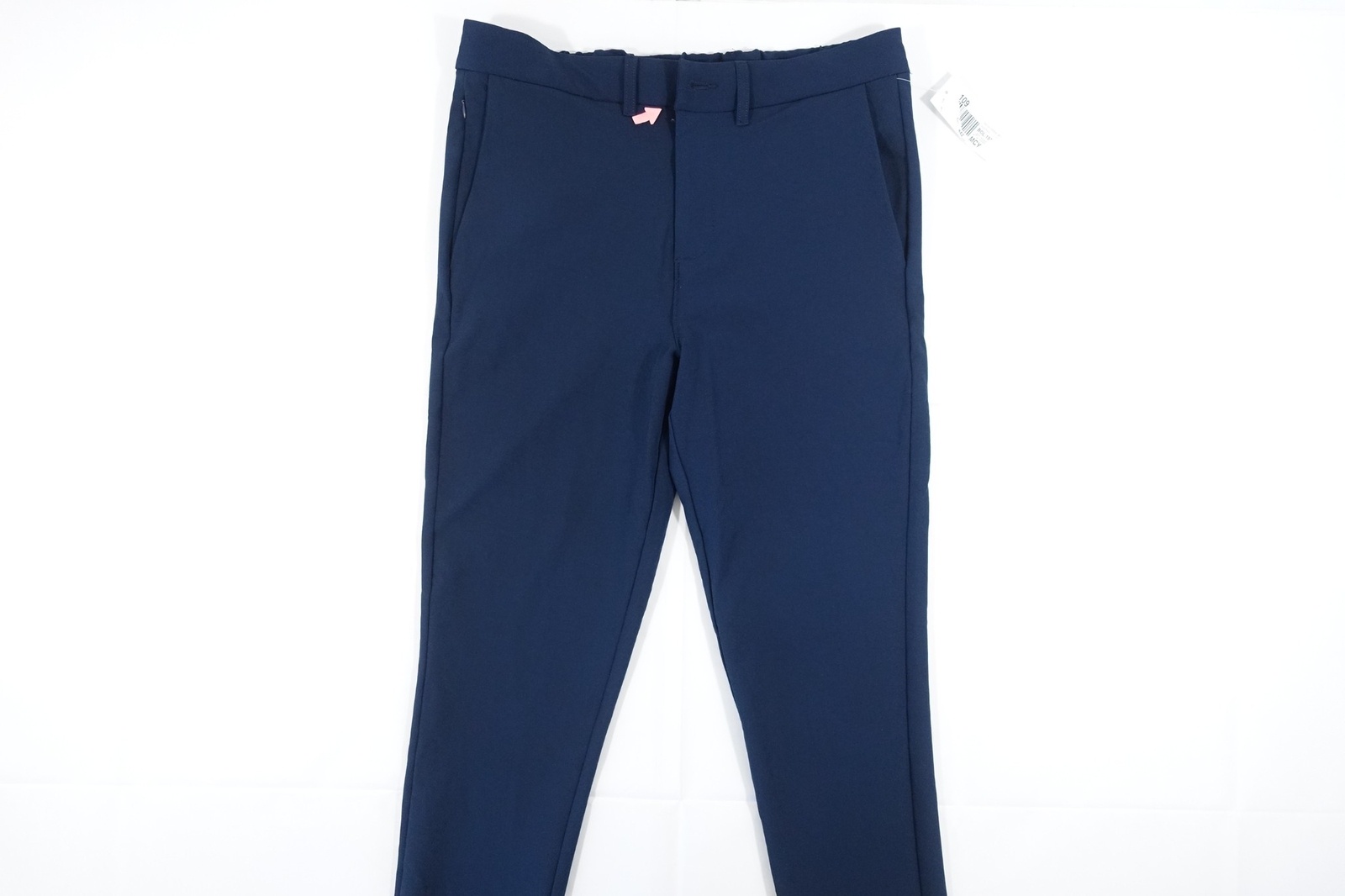 AND NOW THIS NAVY BLUE MEDIUM 32-34 ELASTIC WAIST STRETCH PANTS MENS DEFECT