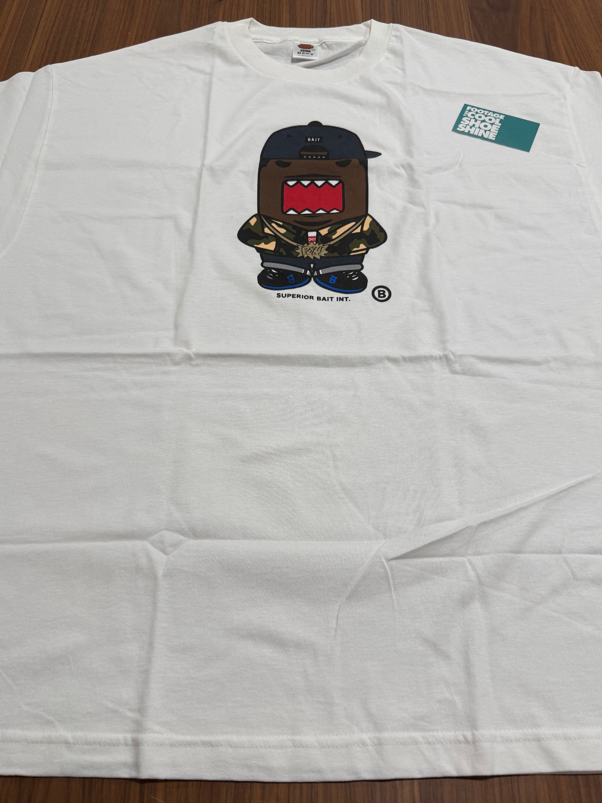 2013 BAIT SUPERIOR DOMO RAPPER HYPEBEAST BOX LOGO TEE SHIRT SUPREME WHITE XXL