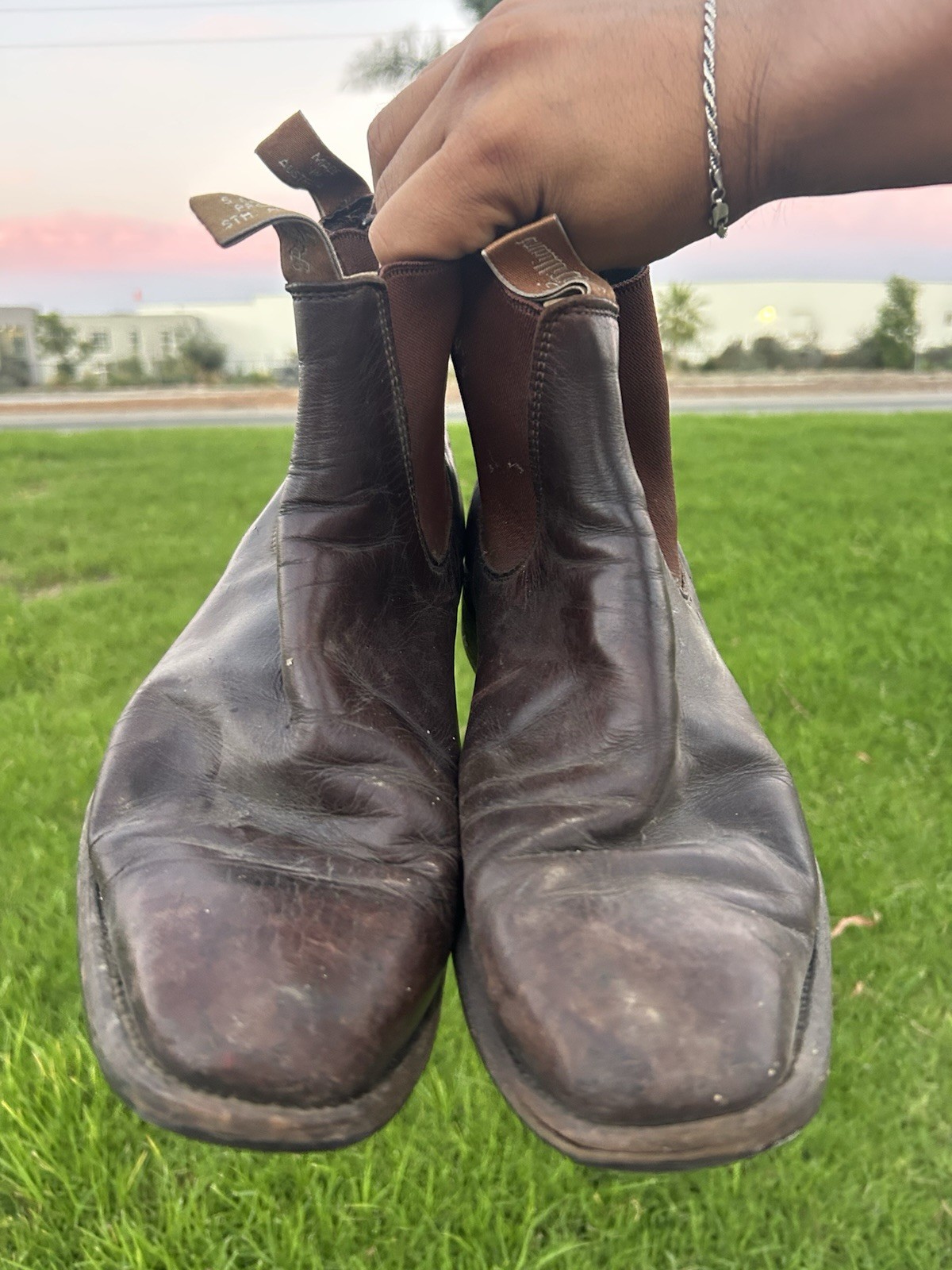 Vintage Rustic R.M. Williams Comfort Craftsman Chelsea Boots Size US11 UK10